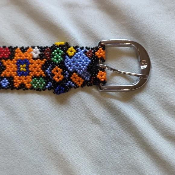 Seed bead Belt approximately 3 3 inches - Picture 3 of 4